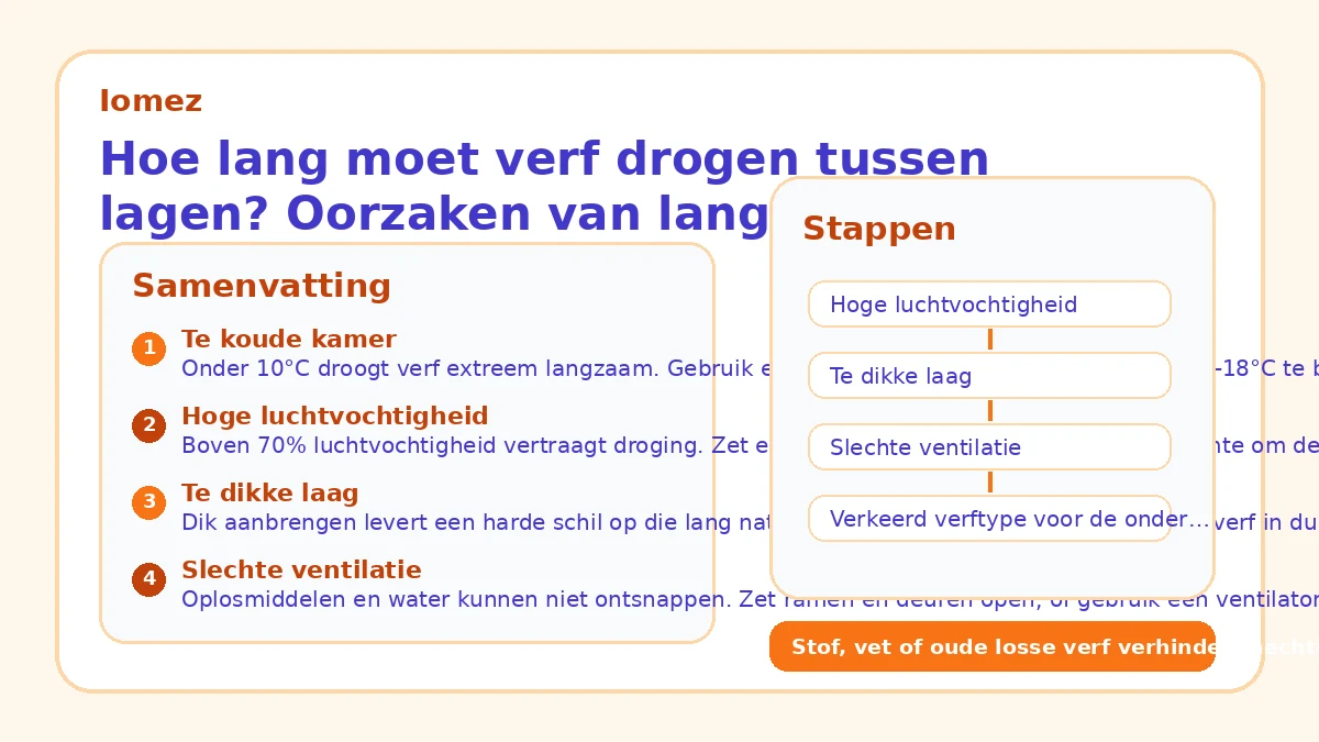 Hoe lang moet verf drogen tussen lagen? Oorzaken van lange droogtijd