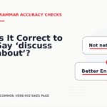 Is It Correct to Say ‘discuss about’?