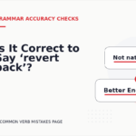 Is It Correct to Say ‘revert back’?