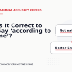 Is It Correct to Say ‘according to me’?