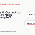 Is It Correct to Say ‘less people’?