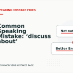 Common Speaking Mistake: ‘discuss about’ Explained