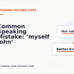 Common Speaking Mistake: ‘myself John’ Explained