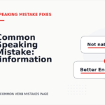 Common Speaking Mistake: ‘information are’ Explained