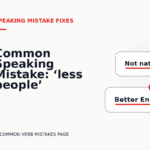 Common Speaking Mistake: ‘less people’ Explained