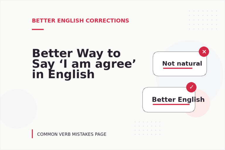 Better Way to Say ‘I am agree’ in English Better Way to Say ‘I am agree’ in English