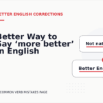 Better Way to Say ‘more better’ in English