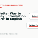 Better Way to Say ‘information are’ in English